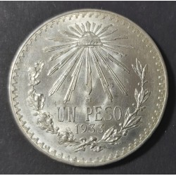MEXICO 1 PESO 1933 UNC